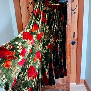 Unicorn Hunting Velvet Skirt